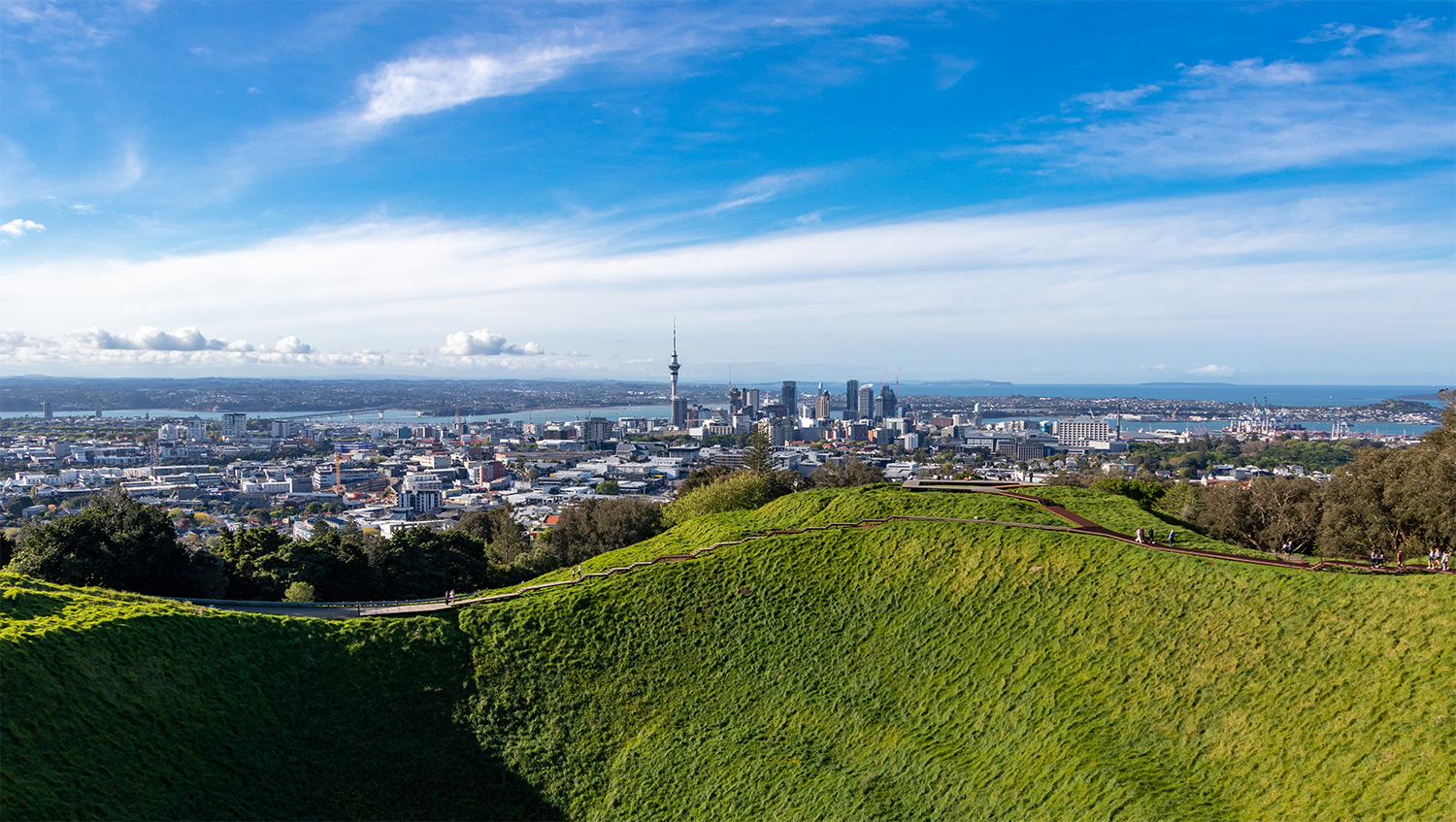 Mt Eden and Auckland Skyline. Photo: Nick Hovee